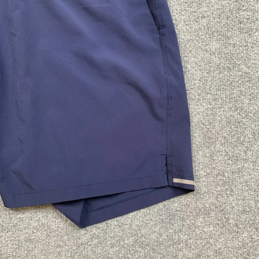 Bearbottom Shorts Mens M Medium Navy Lightweight Elastic Waist Drawstring Active